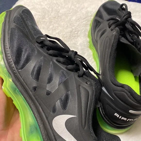 Air Max 2012 black/lime green women’s size 9.5 - Picture 10 of 10
